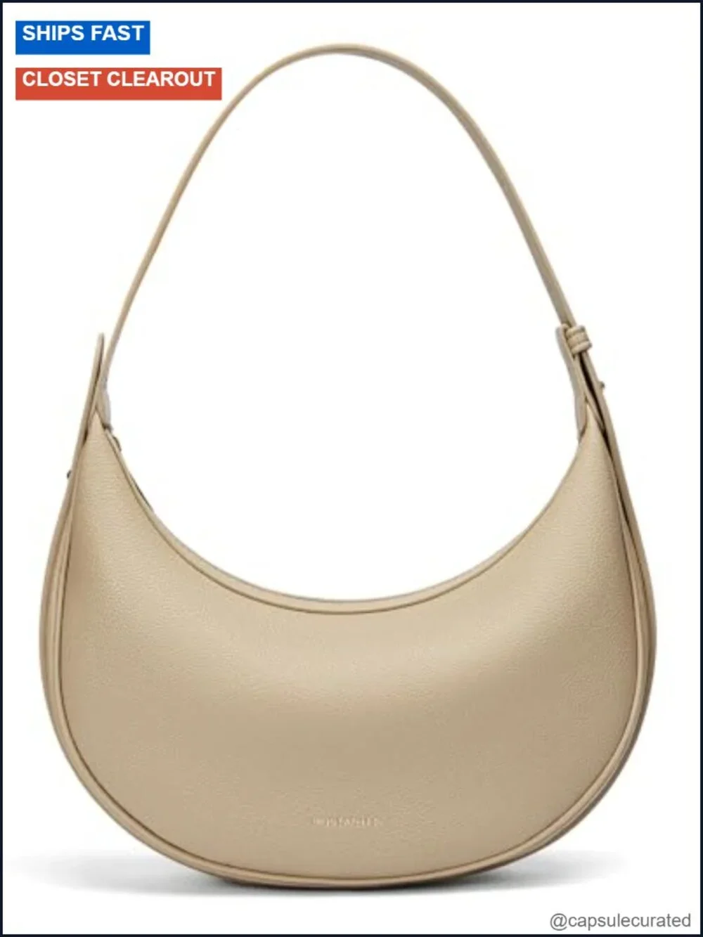 Trendy Crescent Shoulder Bag Vegan Leather Crossbody Hobo Purse for Women